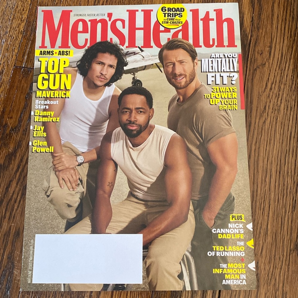 Men’s Health Magazine - May/June 2022 - Glen Powell - Top Gun  mens fitness diet